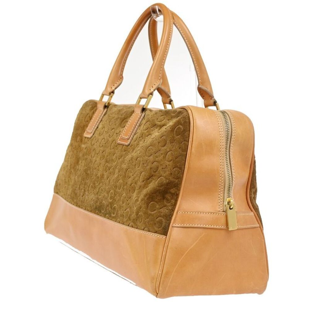 Celine C Macadam Handbag Suede And Leather Brown Suede Handbag - Picture 4 of 16